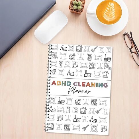 ADHD Cleaning Planner, Cleaning Schedule and Checklist Organizer, Daily Weekly Monthly Household Cleaning Planner, Chore Chart Notebook for Home, Family Cleaning Tasks, DIY Home Improvement in Saudi Arabia