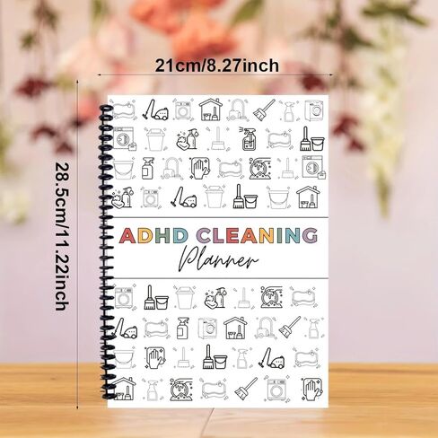 ADHD Cleaning Planner, Cleaning Schedule and Checklist Organizer, Daily Weekly Monthly Household Cleaning Planner, Chore Chart Notebook for Home, Family Cleaning Tasks, DIY Home Improvement in Saudi Arabia