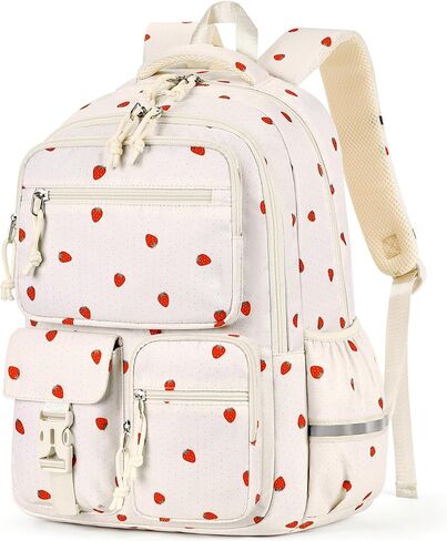 mibasies Backpack for Girls: 17.8IN Kids School Backpack for Elementary Primary - Bookbag with Laptop Compartment - Pink Bow in Kuwait