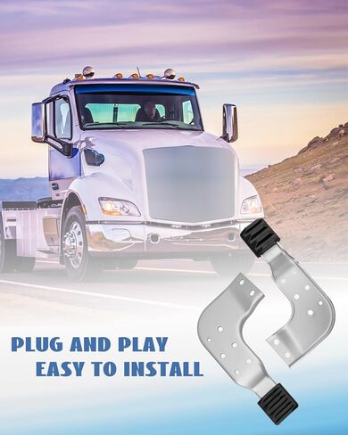 Hood Bracket Fit for Peterbilt 389 131, Left & Right Both Lower Side Hood Guide Bracket Replace MPB75131L MPB75131R L11-6131 L11-6131R L116131 L116131R in Saudi Arabia
