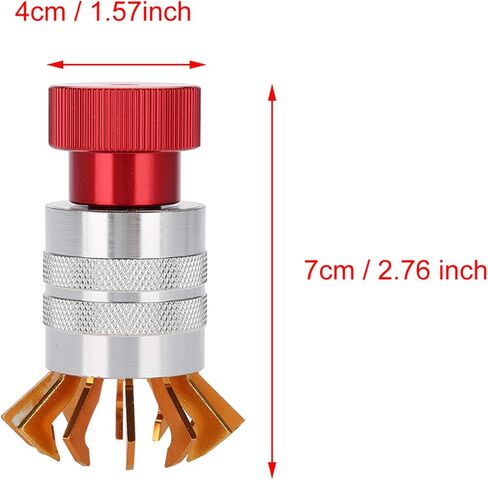 Scalable Watch Crystal Remover, Steel Watch Glasses Remover, Anti Slip Watch Plastic Crystal Lift Glasses Remover for Install and Remove Raised Plastic Front Cover, Red in Saudi Arabia