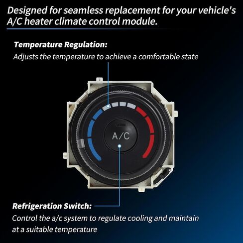 A/C Heater Climate Control Module for Toyota RAV4 2006-2012 for Toyota Corolla 2009-2013 HVAC Control Switch Panel Replace No.55903-12100/55903-0R010 in Saudi Arabia