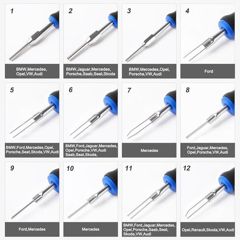 23PCS Universal Terminal Removal Tool Kit，Wire Connector Removal Pin Electrical Terminal Removal, Terminal Release Electrical Connector Removal Tool Kit for American Domestic and Imported Vehicles in Saudi Arabia