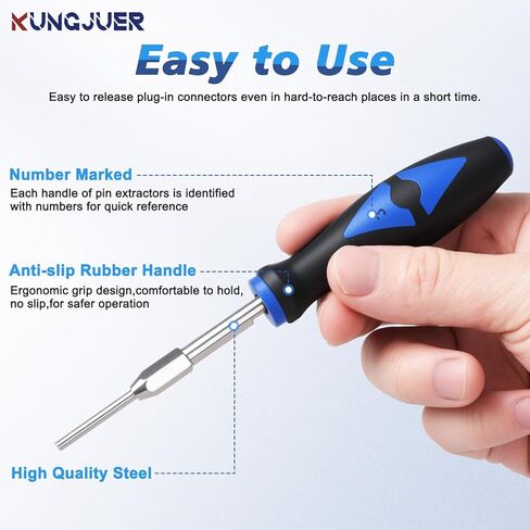 23PCS Universal Terminal Removal Tool Kit，Wire Connector Removal Pin Electrical Terminal Removal, Terminal Release Electrical Connector Removal Tool Kit for American Domestic and Imported Vehicles in Saudi Arabia