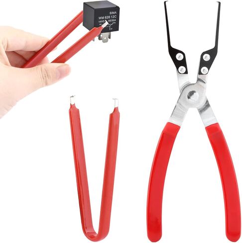 كماشة سحب مرحل السيارات وأداة إزالة الصمامات، مستخرج التتابع، مقبض مريح غير قابل للانزلاق، أداة إزالة كهربائية للسيارة، لصيانة السيارة، التطبيقات الصناعية in Kuwait