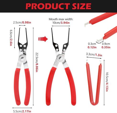 كماشة سحب مرحل السيارات وأداة إزالة الصمامات، مستخرج التتابع، مقبض مريح غير قابل للانزلاق، أداة إزالة كهربائية للسيارة، لصيانة السيارة، التطبيقات الصناعية in Kuwait