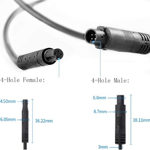 4 PCS Rock Light Extension Wire,4 Pin LED Extension Cable,Neon Accent Kits RGB LED Light Extension Cable for Trucks Motorcycle Car ATV Strip Rock Lights in Saudi Arabia