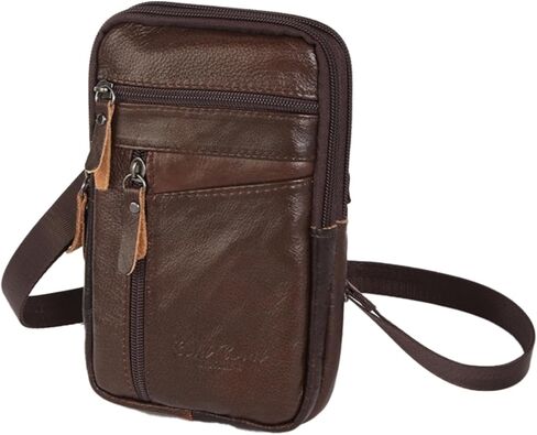 Men's Fashion Phone Pouch Hand Bag Shoulder Crossbody Waist Belt Pack Fanny High Waist Underwear for Women Bulk Pack (Coffee) in Saudi Arabia