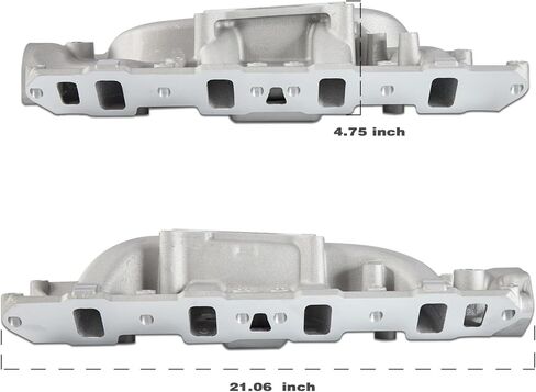 7121 8124 دورة في الدقيقة طائرة مزدوجة من الألومنيوم متعددة السحب متوافقة مع Ford Windsor Small Block SBF 1962-2001 260 289 302W V8 Idle-6,500 DM-3212-N فضي in Kuwait