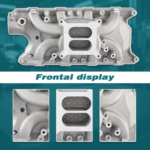 7121 8124 دورة في الدقيقة طائرة مزدوجة من الألومنيوم متعددة السحب متوافقة مع Ford Windsor Small Block SBF 1962-2001 260 289 302W V8 Idle-6,500 DM-3212-N فضي in Kuwait