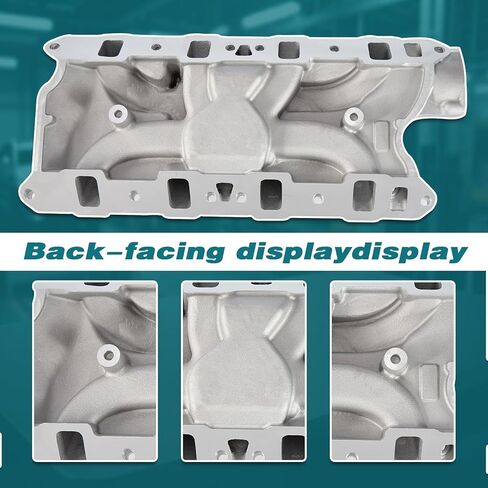 7121 8124 دورة في الدقيقة طائرة مزدوجة من الألومنيوم متعددة السحب متوافقة مع Ford Windsor Small Block SBF 1962-2001 260 289 302W V8 Idle-6,500 DM-3212-N فضي in Kuwait