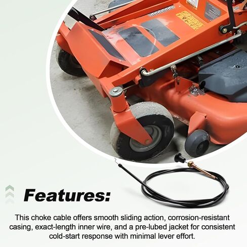 Choke Cable Compatible with Husqvarna EZ 4824 BI EZ 5424 BI EZ 5221 KAA EZ 4217 KAA EZ 6124 KOA Lawn Mower Replace 539130209 539112439 in Saudi Arabia