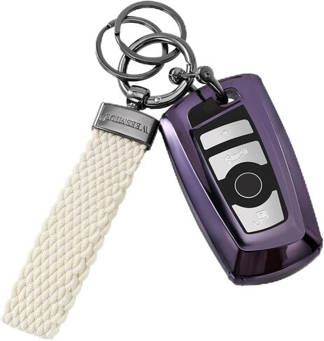 سلسلة مفاتيح السيارة، سلسلة مفاتيح حلقة مفاتيح قابلة للتمدد للنساء والرجال، سلسلة مفاتيح صغيرة من النايلون مع ملحقات حلقة على شكل حرف D مضادة للفقدان in Kuwait