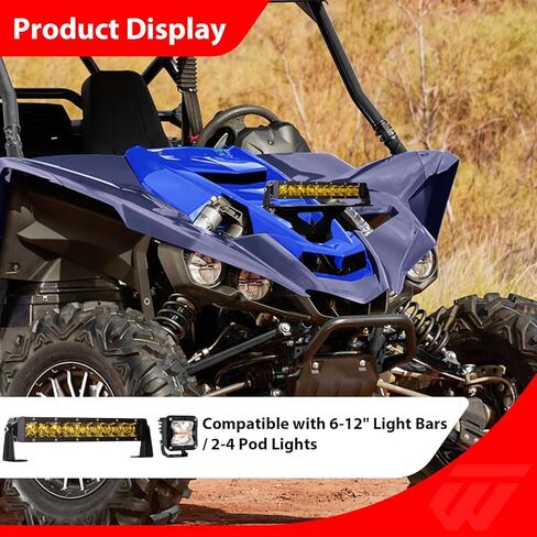WeiSen UTV Hood Light Mount Bracket, Shock Tower Pod Light Mount Compatible with Yamaha YXZ All Models 2019-2025 in Saudi Arabia