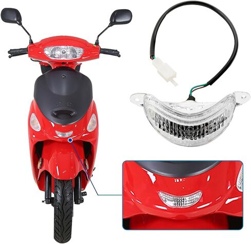 مجموعات إضاءة موضع الدراجة النارية Minho متوافقة مع دراجات السكوتر الصينية GY6 50CC Taotao ATM50، 12V 5W مصباح هالوجين للدراجات النارية in Saudi Arabia