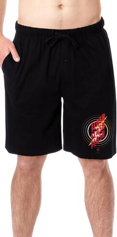 DC Comics Mens' Classic The Flash Lightning Bolt Sleep Pajama Shorts in Saudi Arabia