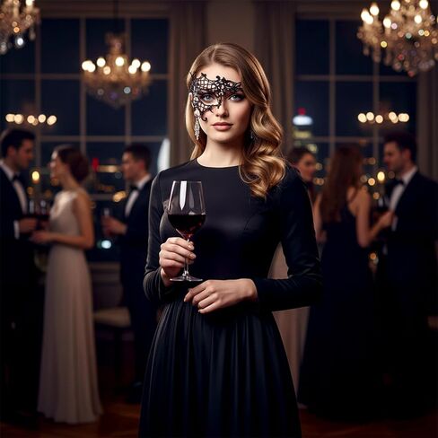 Masquerade Masks for Women Black Lace Mask Masquerade Ball Mask for Party Costume Cosplay Carnival Mardi Gras Halloween in Saudi Arabia