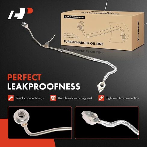 A-Premium Turbocharger Oil Line Compatible with Nissan Sentra 2016-2019, Juke 2014-2017, 1.6L, Supply in Kuwait