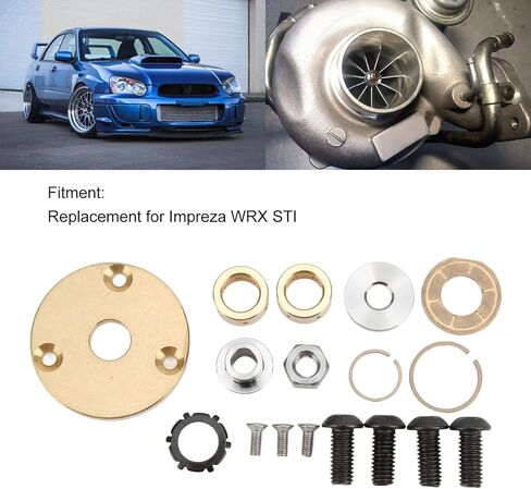 طقم إصلاح توربو من Keenso، 17 قطعة طقم إعادة بناء إصلاح الشاحن التوربيني لـ Impreza WRX STI، لـ RHF55 VF30 VF35 VF37 VF39 VF43 VF52 in Kuwait