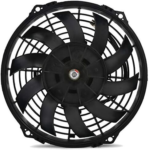 8 Pass 3/8" Aluminum Engine Transmission Oil Cooler Fan 6AN in-Line Hose End Fittings 180'F Thermostat Temperature Switch Wiring Kit in Saudi Arabia