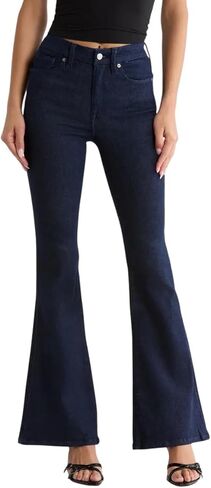 Good American Always Fits Good Flare Jeans in Indigo Size 6-12 in Saudi Arabia
