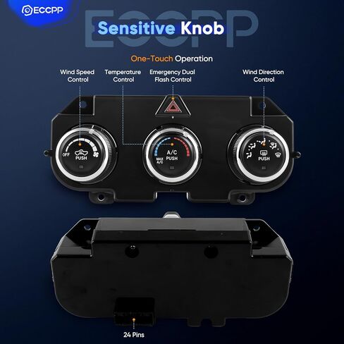 ECCPP A/C Heater Climate Control Module Panel 68268190AA, 68186217AD Compatible With 2016-2018 For Ram 1500 3.0L,2016-2018 For Ram 1500 3.6L HVAC Control Module 2016-2018 For Ram 2500 6.4L in Saudi Arabia