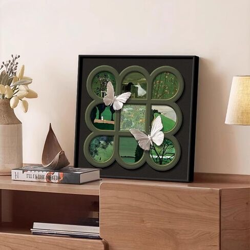 Qiczom Square Nine-Square Desktop Painting Decoration Painting TV Cabinet Decoration Living Room Sofa Background Wall Hanging Drawing,Type c,34.4‘ in Saudi Arabia
