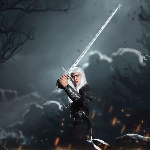 49" Fantasy Monster Slayer Steel Blade Sword Medieval Two Hand Sword Replica. for Collcetion, LARP, Cosplay, Gifts in Saudi Arabia