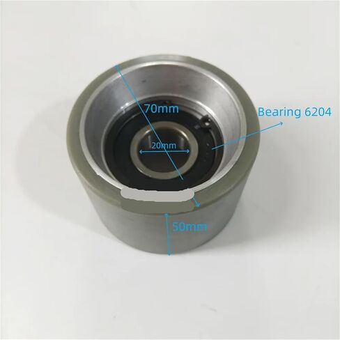 70*50*6204 درابزين السلالم المتحركة النايلون محور دعم الأسطوانة الضغط الألومنيوم الأساسية عجلة OD 70 مللي متر واط 50 مللي متر تحمل 6204RS in Saudi Arabia