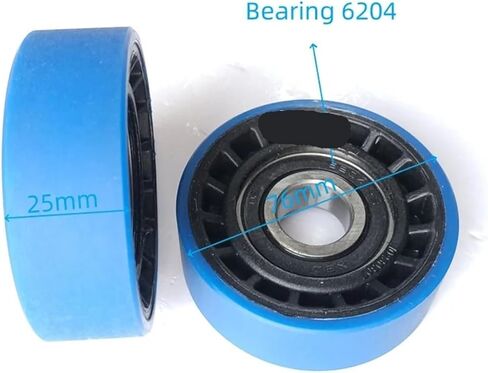 Escalator Parts Step Wheel 76x25-6204 10230307 Roller 76 * 25 * 6204 OD 76mm W 25mm Bearing 6204RS in Saudi Arabia