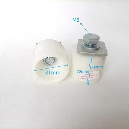 Escalator Handrail Guide Wheel Anti Deviation Nylon Directional Roller 32 * 22 Round Mouth Use for SJEC OD 32mm H 22/24mm M8 in Saudi Arabia