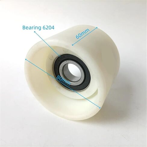 Escalator Roller 1709042900 80 * 60 * 6204 Escalator Spare Parts Handrail Wheel OD 80mm W 60mm Bearing 6204RS in Saudi Arabia