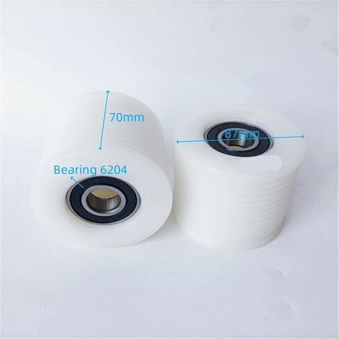 87 * 70 * 6204 Escalator L1841 Handrail V BELT Roller Escalator Belt Wheel Parts OD 87mm W 70mm Bearing 6204 RS in Saudi Arabia