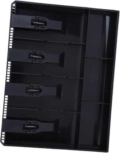 Cash Drawer Register Insert Tray Replacement 4 Bills 3 Coins Money Storage Box Cash Tray Organizer Used for Store Bank Supermarket Home (Black) in Saudi Arabia