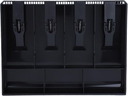 Cash Drawer Register Insert Tray Replacement 4 Bills 3 Coins Money Storage Box Cash Tray Organizer Used for Store Bank Supermarket Home (Black) in Saudi Arabia