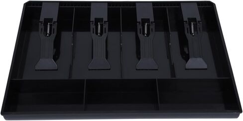 Cash Drawer Register Insert Tray Replacement 4 Bills 3 Coins Money Storage Box Cash Tray Organizer Used for Store Bank Supermarket Home (Black) in Saudi Arabia
