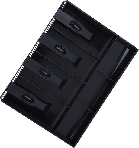 Cash Drawer Register Insert Tray Replacement 4 Bills 3 Coins Money Storage Box Cash Tray Organizer Used for Store Bank Supermarket Home (Black) in Saudi Arabia