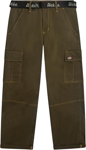 Dickies Womens Cargo Pants - High Waisted Cropped Straight Leg Relaxed Fit Stretchy Twill Casual Utility Work Pants for Women in Saudi Arabia
