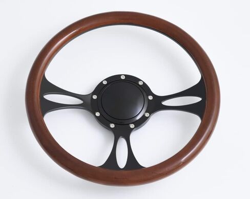 Flashpower 14'' Billet Half Wrap 9 Bolts Steering Wheel with 2'' Dish and Horn Button(White) in Saudi Arabia