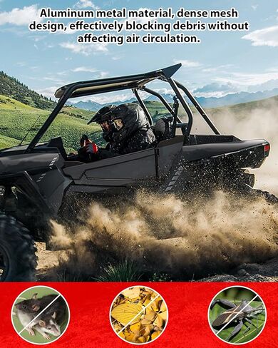 KEWISAUTO Air Intake Cover for 2014-2023 RZR XP 4 1000, Aluminum Combined Mesh Engine Side Vent Grill Filter-Air Inlet Protection Cover Bezel for Polaris RZR XP 4 1000 2014-2023 Accessories (2PCS) in Saudi Arabia
