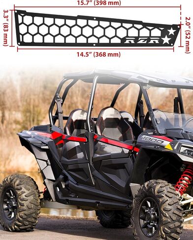 KEWISAUTO Air Intake Cover for 2014-2023 RZR XP 4 1000, Aluminum Combined Mesh Engine Side Vent Grill Filter-Air Inlet Protection Cover Bezel for Polaris RZR XP 4 1000 2014-2023 Accessories (2PCS) in Saudi Arabia