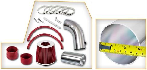 مجموعة مدخل هواء قصيرة رام ومجموعة فلتر أحمر متوافقة مع 03-07 Honda Accord 2.4L L4 (بدون مستشعر MAF) / 04-07 Acura TSX 2.4 L4 المحرك in Saudi Arabia