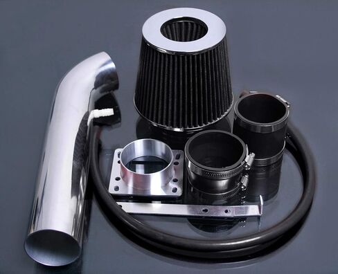 INTAKEKAI Performance Air Intake (Compatible with 1995-1999 TOYOTA TACOMA 4RUNNER 2.7 2.7L l4 MODELS) (BLACK (WITH 3 BREATHER HOSES)) in Saudi Arabia