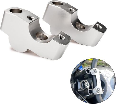 Motorcycle Handlebar Handle Bar Riser Heighten Compatible with Triumph Trident 660 (Black) in Saudi Arabia