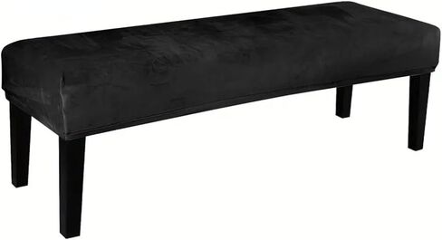 Velvet Piano Bench Cover,Stretch Soft Dining Room Bench Cover, Stretch Bench Seat Cover for Piano Bench Long Bench Living Room (Olive Green,M) in Saudi Arabia