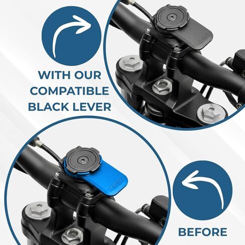 Compatible Quadlock Lever – Black Lever Replacement for Motorcycle Mount, Phone Mount & Bike Mount – Universal Adapter Compatible with Quadlock Supports in Saudi Arabia