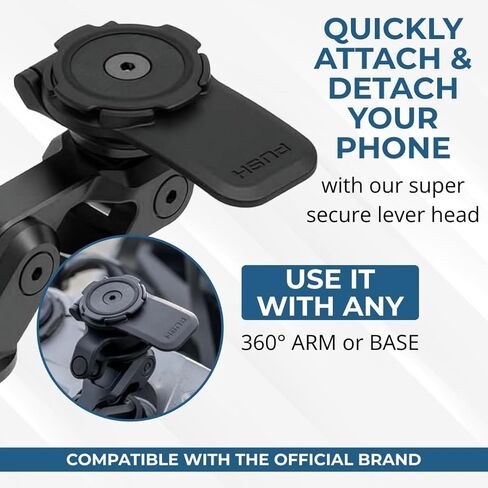 Compatible Quadlock Lever – Black Lever Replacement for Motorcycle Mount, Phone Mount & Bike Mount – Universal Adapter Compatible with Quadlock Supports in Saudi Arabia