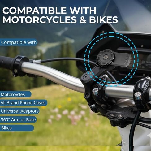 Compatible Quadlock Lever – Black Lever Replacement for Motorcycle Mount, Phone Mount & Bike Mount – Universal Adapter Compatible with Quadlock Supports in Saudi Arabia