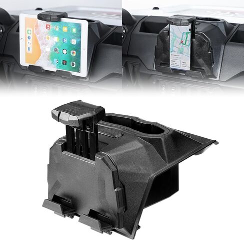 حامل الكمبيوتر اللوحي الخلفي الربيعي من KEMIMOTO متوافق مع Polaris Ranger 1000/ XP 1000/ Crew XP 1000 2018-2026، حامل الأجهزة الإلكترونية UTV للهاتف ونظام تحديد المواقع العالمي، ملحقات تخزين مثبتة على لوحة القيادة in Saudi Arabia