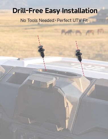 حامل الكمبيوتر اللوحي الخلفي الربيعي من KEMIMOTO متوافق مع Polaris Ranger 1000/ XP 1000/ Crew XP 1000 2018-2026، حامل الأجهزة الإلكترونية UTV للهاتف ونظام تحديد المواقع العالمي، ملحقات تخزين مثبتة على لوحة القيادة in Saudi Arabia